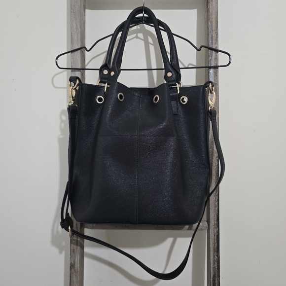 ⭐️40% Off⭐️ Dune London Damzele Day Black Bucket Tote Bag - Picture 4 of 12